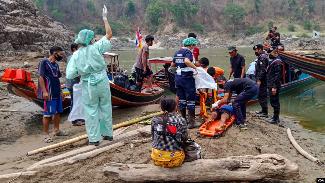 Para pengungsi Karen yang menghindari serangan udara militer Myanmar (foto: dok). 