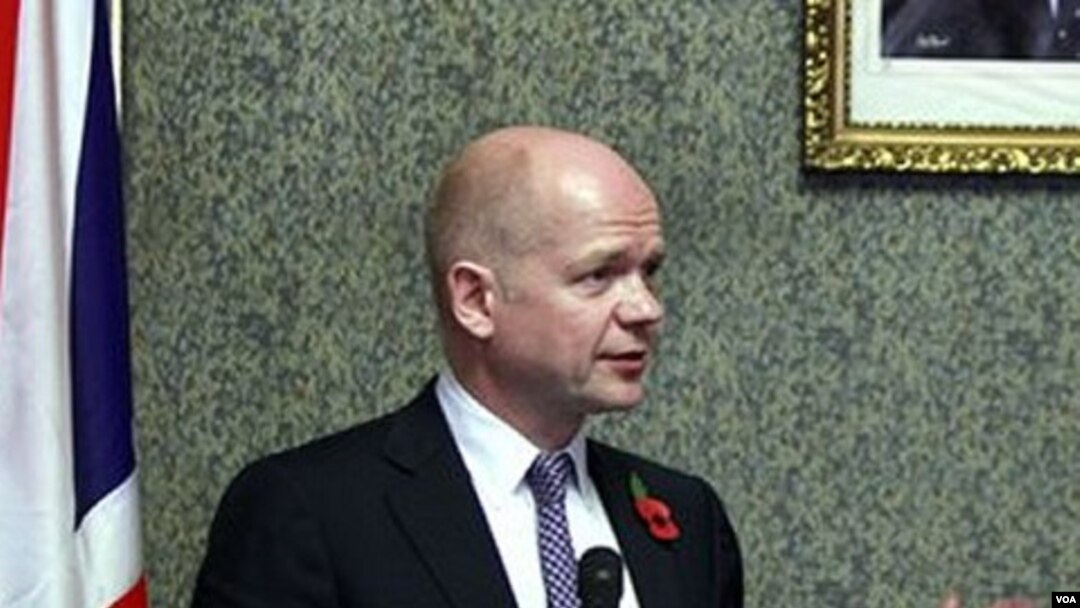 Menteri Luar Negeri Inggris William Hague (foto: dok) menyampaikan kepada parlemen Inggris bahwa pemerintahannya akan memenuhi permintaan Mesir.