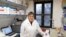 Hungarian biologist Noemi Lukacs poses for a picture at the laboratory in Szirak, Hungary, Nov. 13, 2020. 