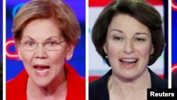 Elizabeth Warren et Amy Klobuchar