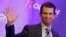 Donald Trump Jr. waves to the audience during a fundraiser for Kansas Secretary of State Kris Kobach's campaign for governor, Nov. 28, 2017.