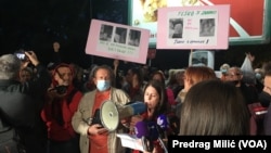 Protest pred sedištem Vlade Crne Gore 