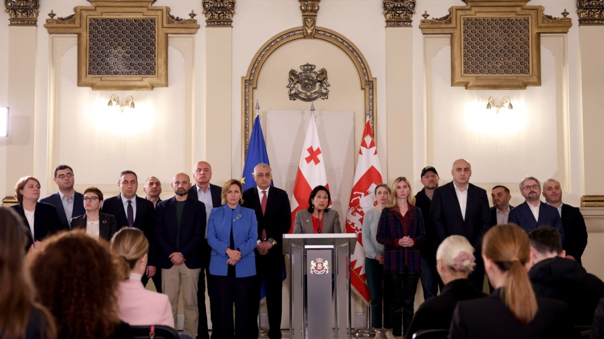 Georgian opposition pushes rally to challenge election results  