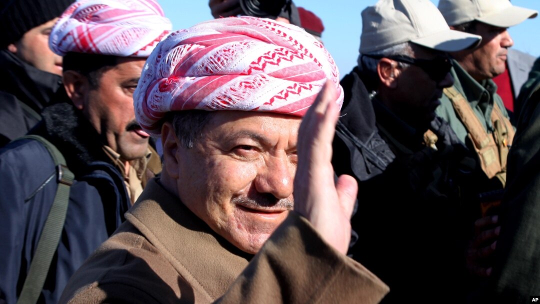 Kurdiston rahbari Mas'ud Barzoniy