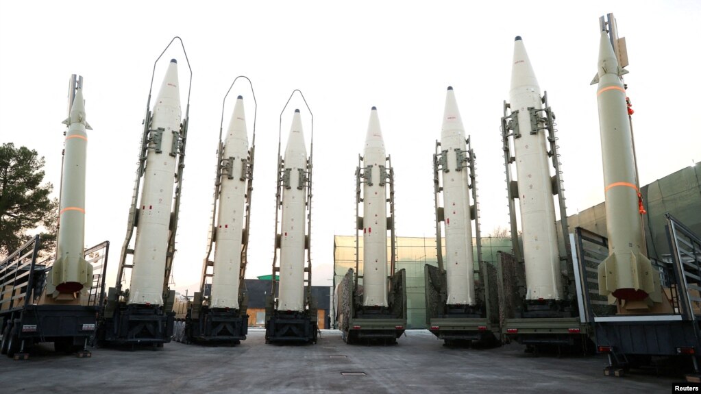 Các loại tên lửa đạn đạo của Iran.
