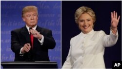 هێلەری کلینتۆن و دۆناڵد ترامپ
