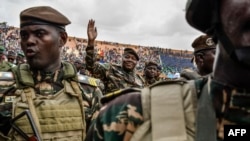 Le général Abdourahamane Tiani lors de la célébration de sa prise de pouvoir.