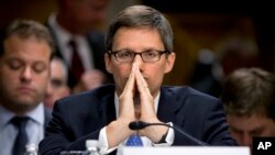 Assistant Secretary of Defense Derek Chollet during the Senate Foreign Relations Committee hearing to examine Russia and developments in Ukraine, July 9, 2014.