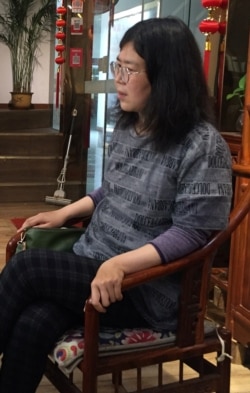 Citizen-journalist Zhang Zhan is seen in Wuhan, Hubei province, China in this handout picture taken on May 3, 2020.