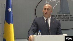 Ramuš Haradinaj na današnjoj konferenciji za novinare