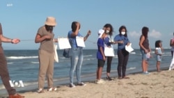 A Ezzahra, dans la banlieue de Tunis, manifestation contre la pollution