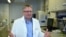 Florian von der Muelbe, COO of German biopharmaceutical company CureVac, explains the company’s research on a vaccine for the coronavirus (COVID-19) disease at a laboratory in Tuebingen, Germany, March 12, 2020. 