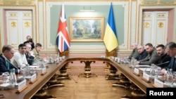 British Prime Minister Rishi Sunak visits Ukraine