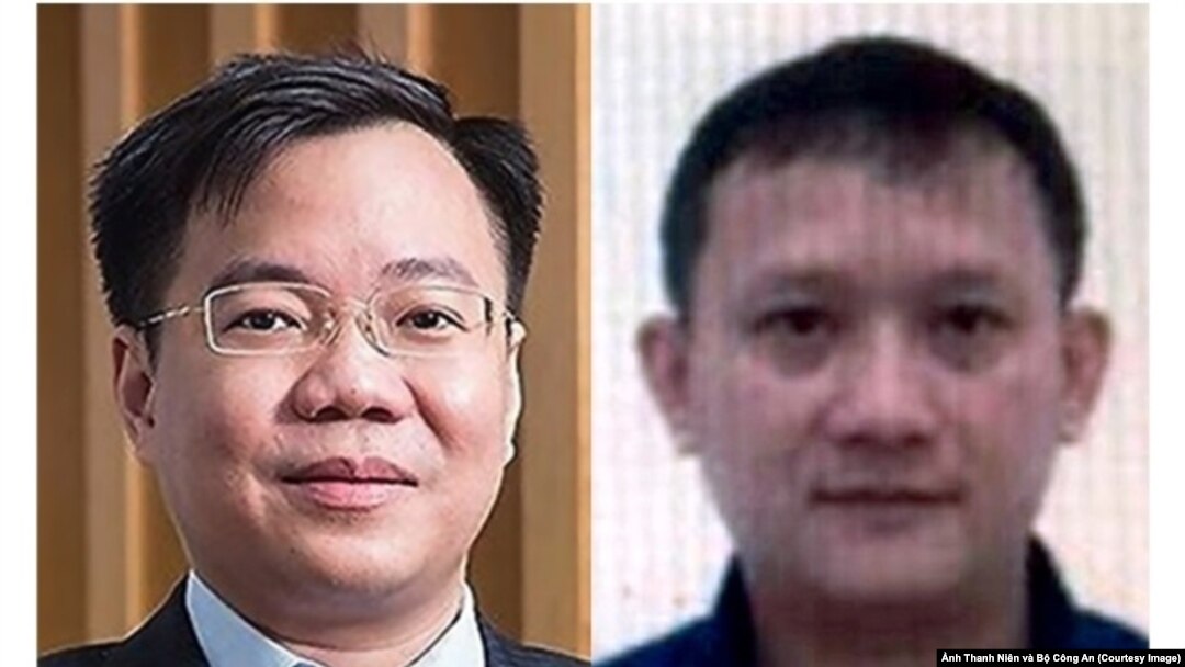 Tề Trí Dũng (trái) và Bùi Quang Huy. (Ảnh Thanh Niên và Bộ Công An)