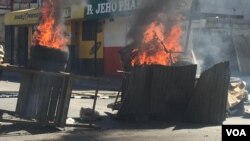 Protestas en Haití en contra del presidente Jovenel Moïse.