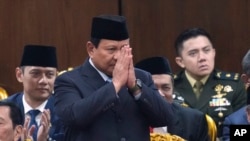 Indonesia's Prabowo Gets Support From Biggest Party