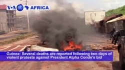 VOA60 Africa - 9 Dead as Guineans Protest President's Bid to Extend Power