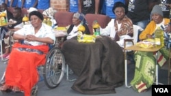 Some inmates at Ekuphumuleni Old People's Home in Bulawayo.