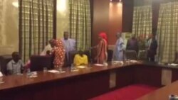 Dalibar Chibok, Amina Ali, Tana Ganawa Da Shugaba Muhammadu Buhari