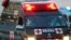 Une ambulance de la Force d'autodéfense japonaise au quai Daikoku à Yokohama, au sud de Tokyo, au Japon, le 11 février 2020.