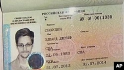 NSA leaker Edward Snowden received this temporary asylum visa to Russia on August 1, 2013.