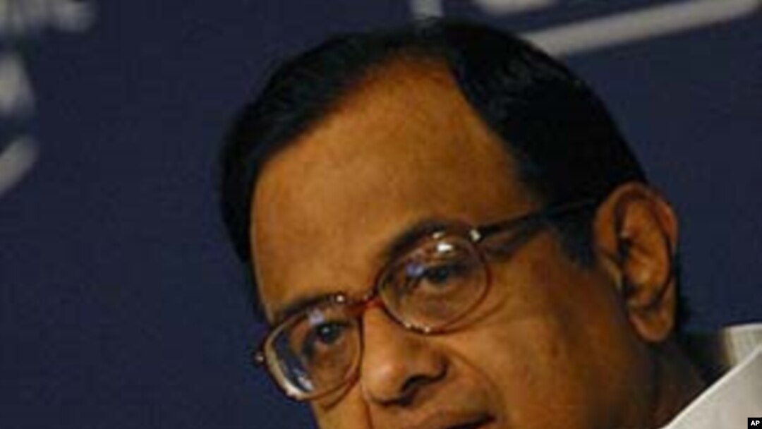 Minister of Home Affairs of India P. Chidambaram