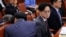 김정관 산업통상부 장관이 22일 국회에 출석해 한국 정부의 대미 투자 1호 사업에 대해 보고하고 있다.