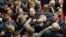 Ukrainian deputies clash in the parliament in Kyiv, January 16, 2014. 
