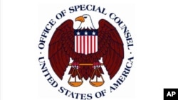 FILE - The seal of the U.S. Office of Special Counsel.