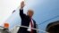 President Donald Trump departs O'Hare International Airport after speaking at the International Association of Chiefs of Police Annual Conference and Exposition, Monday, Oct. 28, 2019, in Chicago. (AP Photo/Evan Vucci)