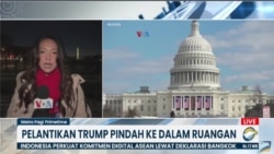 Laporan VOA untuk Metro TV: Inaugurasi Presiden Trump Pindah ke Dalam Ruangan