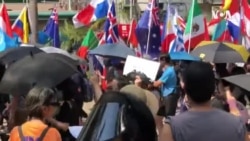 香港政界高层推《禁蒙面法》示威者说不会惧怕