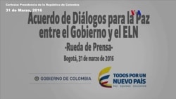 Gobierno colombiano habla acerca del proceso de paz con el ELN [Parte 1]