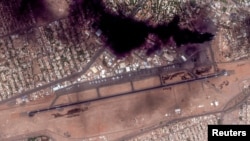 عکس هوایی از فراز فرودگاه پایتخت سودان. 