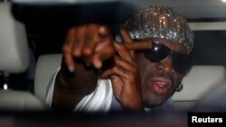 Rodman regresó el domingo de su segunda visita a Corea del Norte este año.