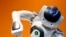 French company Aldebaran Robotics's humanoid robot NAO dances Michael Jackson's Thriller at its booth during the International Robot Exhibition 2013 in Tokyo, Japan.