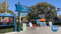 미 서부 캘리포니아주 애너하임의 '디즈니랜드'가 신종 코로나바이러스 사태로 문을 닫아 한적한 모습니다.