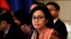 Menteri Keuangan Sri Mulyani menghadiri Pertemuan Menteri Keuangan ASEAN, 6 April 2018 di Singapura. (Foto: AP)