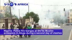 VOA60 Africa - Nigeria: Police fire teargas at Shi'ite Muslim protesters in Abuja