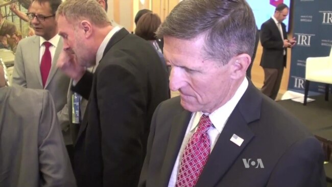 Michael Flynn, Trump's National Security Advisor speaks to VOA's Russian Service