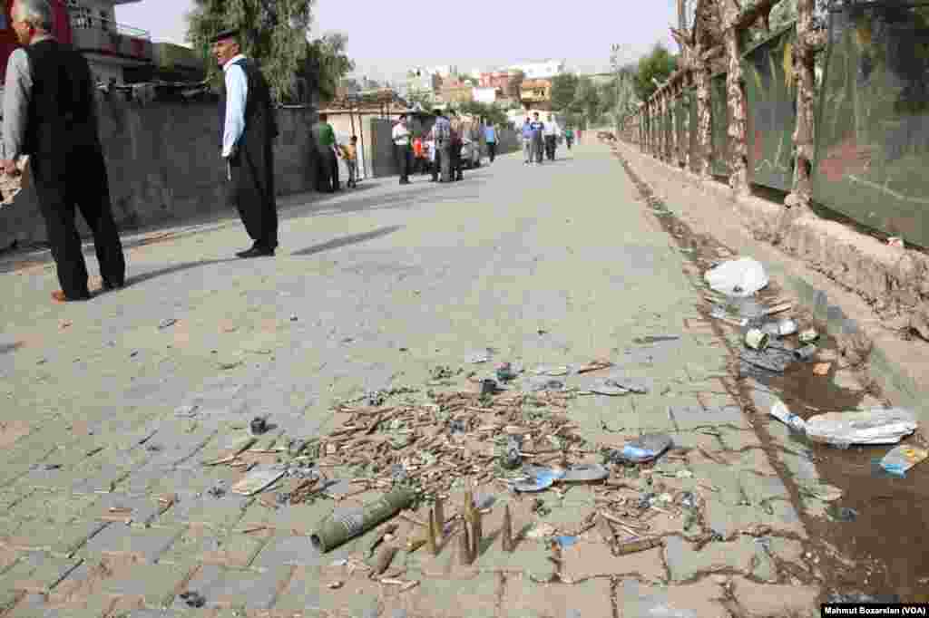 The town of Cizre in southteastern Turkey after weeklong curfew lifted