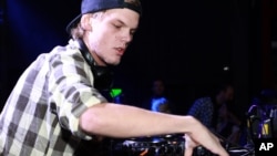 FILE - Avicii performs at Park City Live.