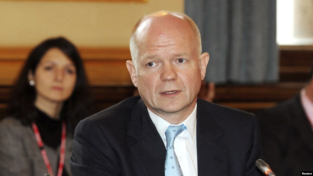 Ngoại trưởng Anh William Hague.