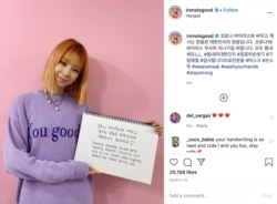 Irene Kim (Screenshot from Instagram)
