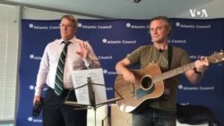 South African Singer Robin Auld Performs With Author Greg Mills in Washington DC