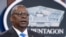 FILE - Defense Secretary Lloyd Austin speaks at a press briefing at the Pentagon in Arlington, Va., July 21, 2021.