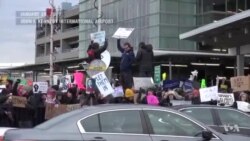 Nyu-York aeroportida namoyishlar