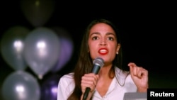 Cô Alexandria Ocasio-Cortez được bầu vào Quốc hội Mỹ ở tuổi 29.