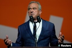 ARCHIVO: El candidato presidencial independiente de Estados Unidos, Robert F. Kennedy Jr., habla en Bitcoin 2024 en Nashville, Tennessee, Estados Unidos, el 26 de julio de 2024. REUTERS/Kevin Wurm