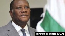 Alassane Ouattara en mai 2018. (VOA/Ibrahim Tounkara) 